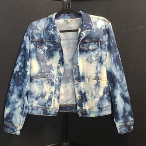 Venario, Dungaree Jacket, Distressed Size Medium